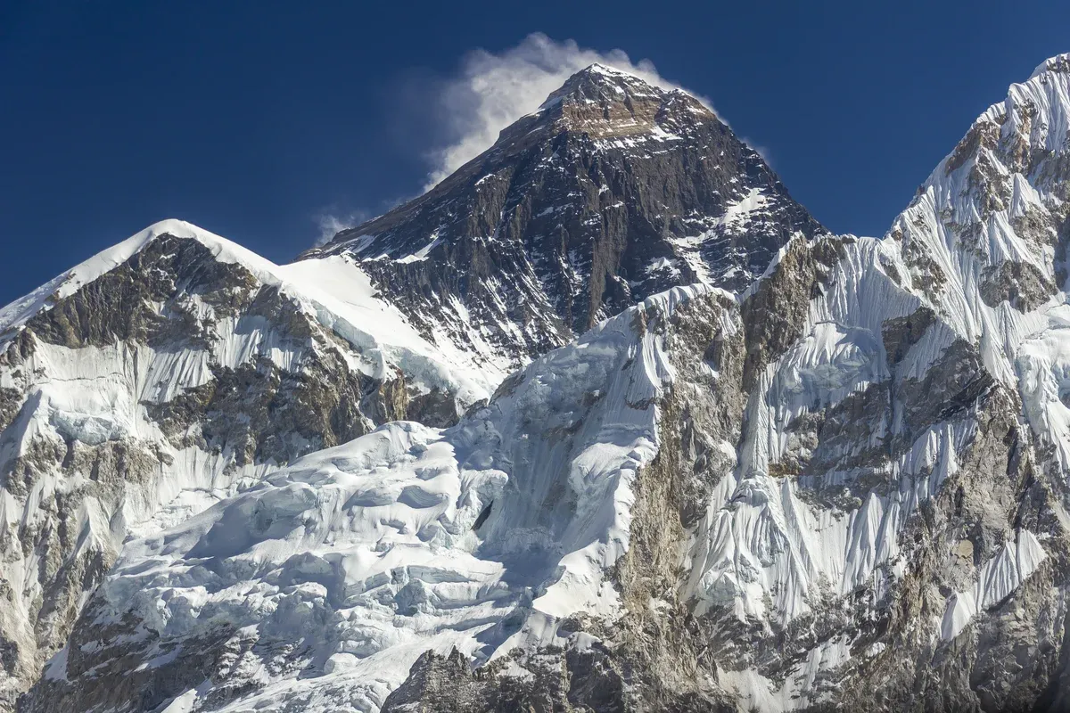 Mount Everest close up from Kala Patthar on Everest climbing tours, Nepal